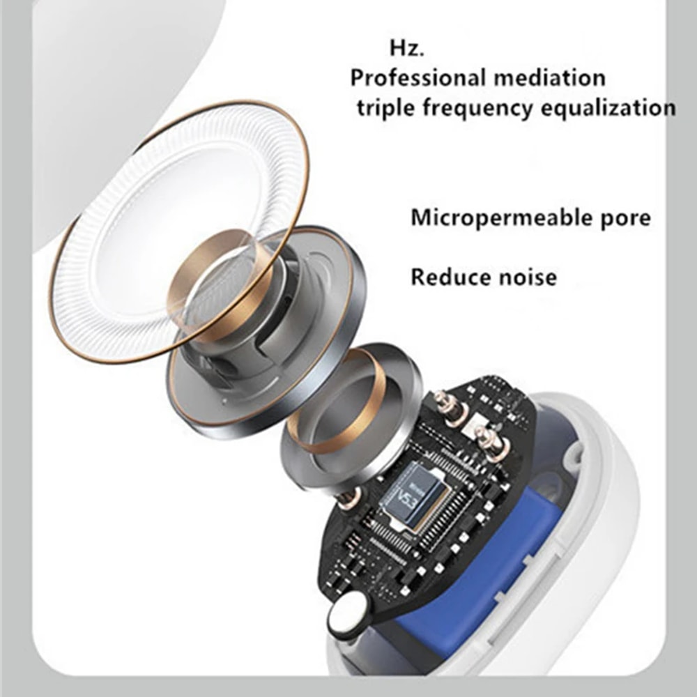 Wireless Bluetooth Headphone, Bone Conduction Earphone Clip, High-Quality TWS Auriculares Sport Noise Canceling