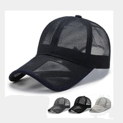 outdoor sports hat, breathable mesh cap for men, summer openwork brim, sunscreen baseball, women sunhat