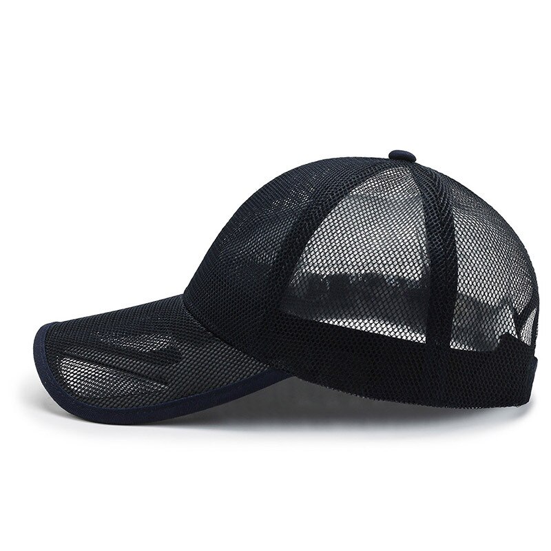 Outdoor Sports Hat Breathable Mesh Cap For Men Summer Openwork Brim Sunscreen Baseball Women Sunhat 3