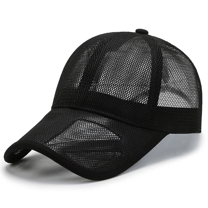 Outdoor Sports Hat Breathable Mesh Cap For Men Summer Openwork Brim Sunscreen Baseball Women Sunhat 4