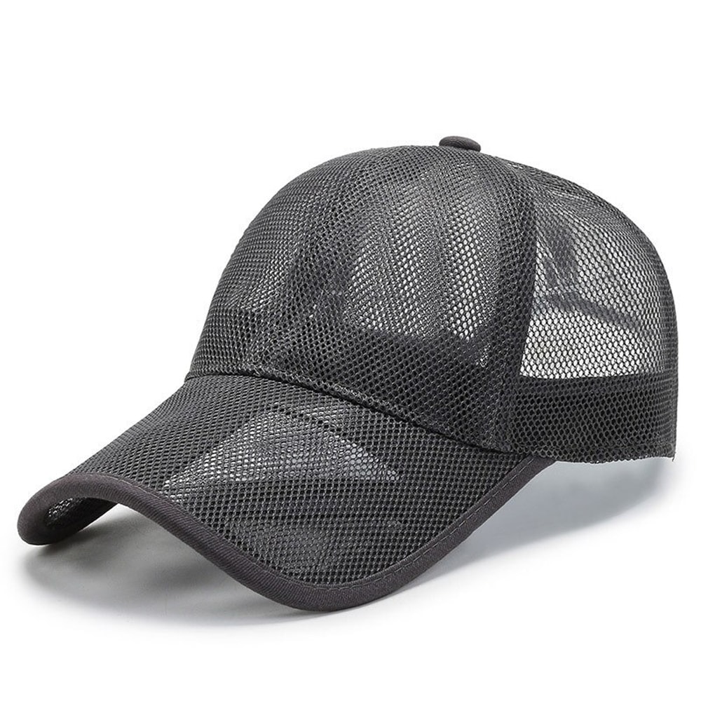 Outdoor Sports Hat Breathable Mesh Cap For Men Summer Openwork Brim Sunscreen Baseball Women Sunhat 6