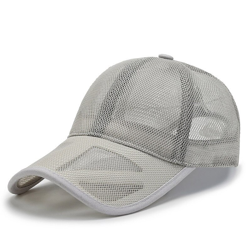 Outdoor Sports Hat Breathable Mesh Cap For Men Summer Openwork Brim Sunscreen Baseball Women Sunhat 7