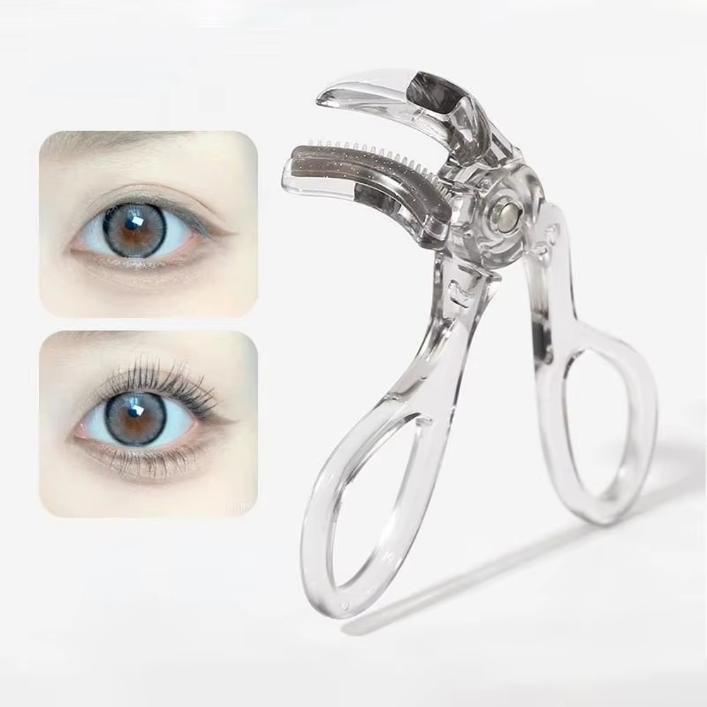 Waterproof Dual-Type Eyelash Curler, Partial & Wide Clip Options