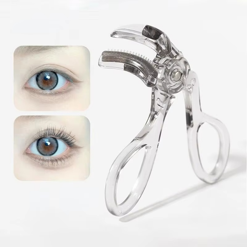 Waterproof Dual-Type Eyelash Curler, Partial & Wide Clip Options