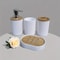 Bathroom Accessories Set, Plastic Toothbrush Holder, Soap Dispenser, Mouthwash Cup & Soap Dish