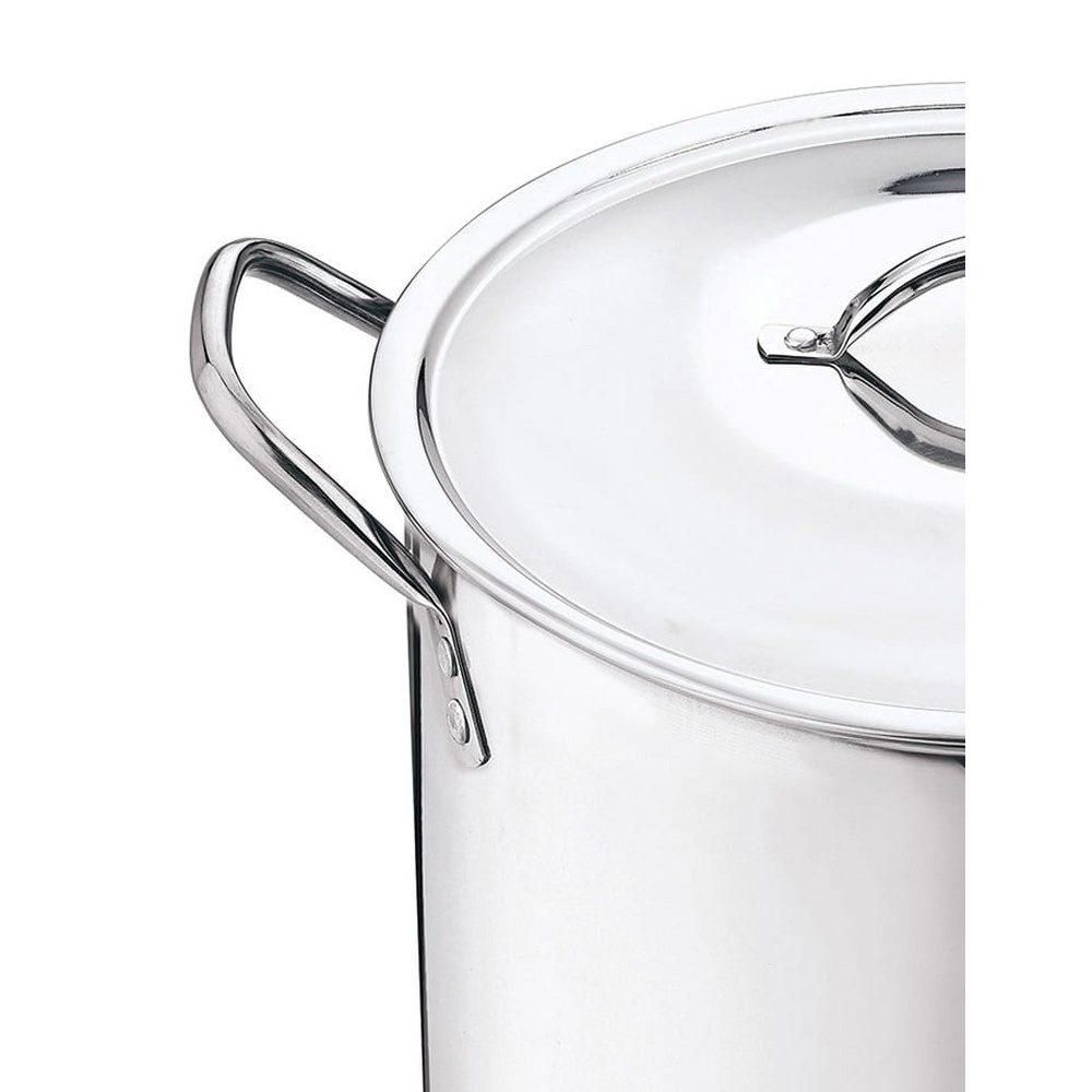 Stainless Steel Stock Pot With Metal Lid Ideal For Soup Stew And Boiling With Stay Cool Handles 1