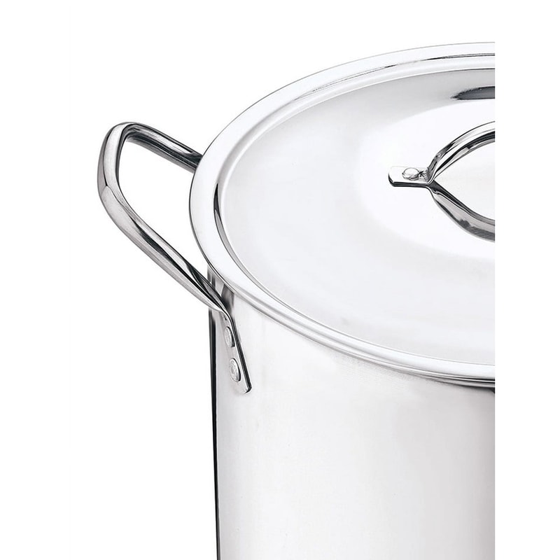 Stainless Steel Stock Pot With Metal Lid Ideal For Soup Stew And Boiling With Stay Cool Handles 1