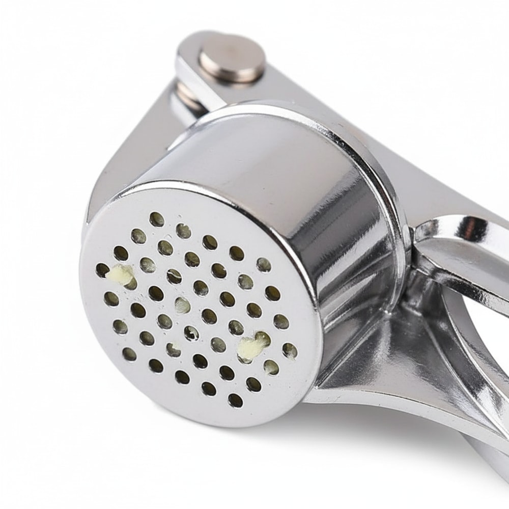 Rust Resistant Stainless Steel Garlic Press, Easy Squeeze Ginger Crusher