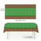 Waterproof Disposable Tablecloth PixelStyle Grass Soil Pattern For Parties Oilproof Protection 1