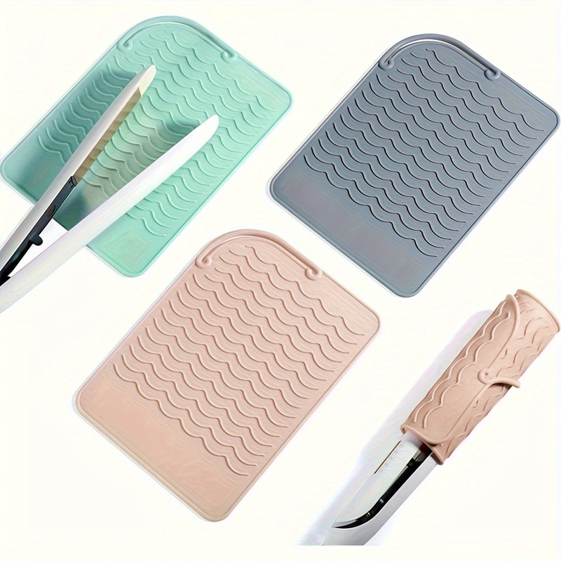 Portable Styling Heat Mat, Silicone Heat Resistant Pad For Curling Irons & Straighteners