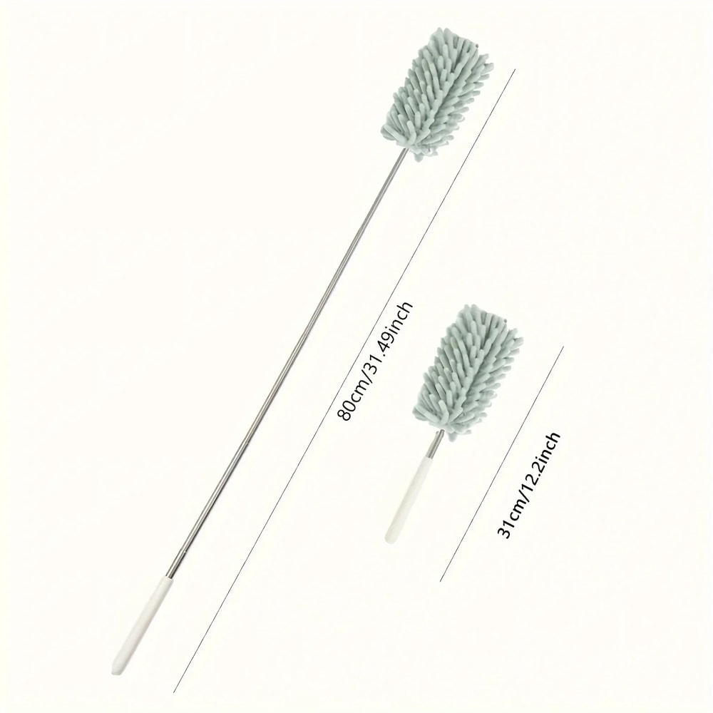 Multifunctional Washable Mini Telescopic Duster Extendable Handle Soft Chenille LintFree For Easy C 2