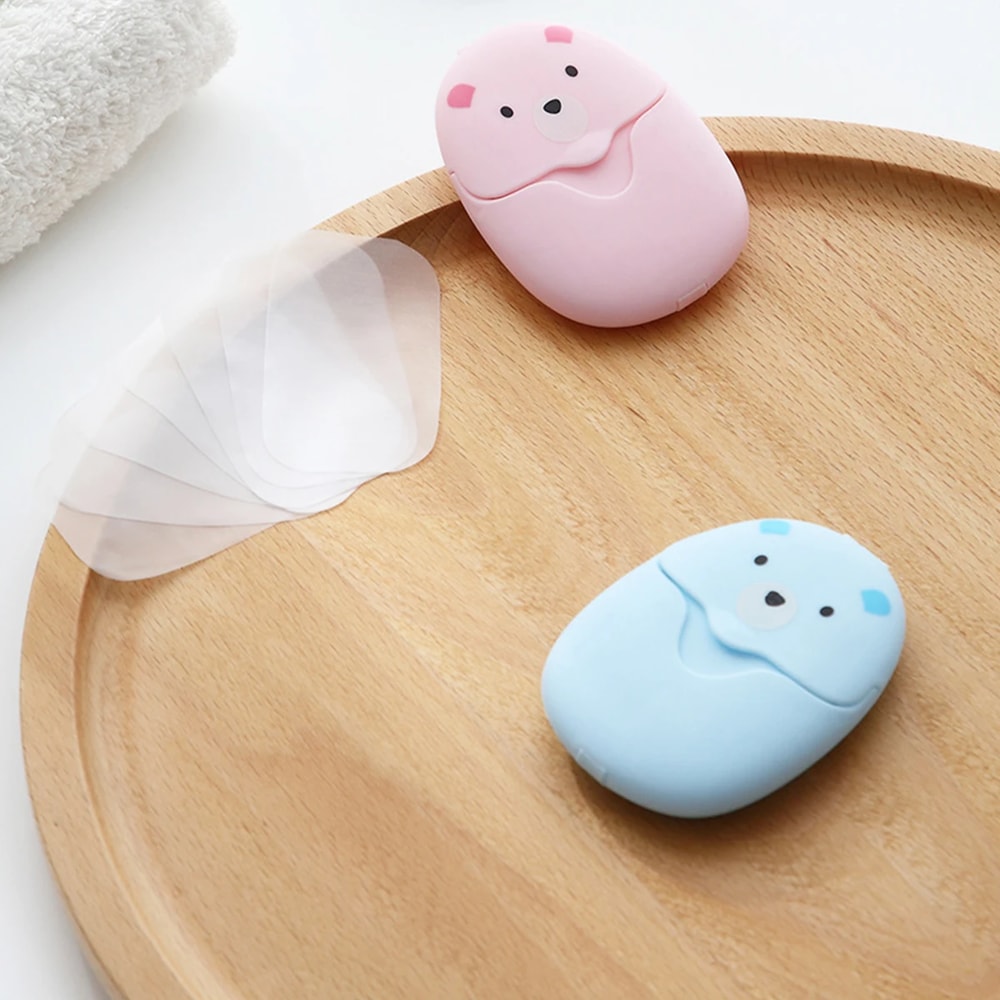 Moisturizing Gentle Water-Soluble Paper Soap Sheets, Non-Irritating Deep Cleansing