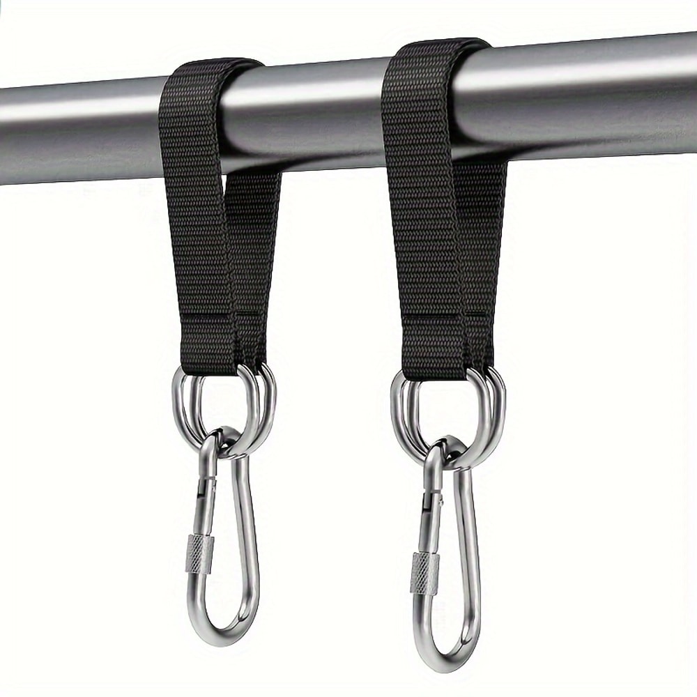 Hammock Swing Hanging Belt With Steel Alloy Hooks Durable Hanging Belt Outdoor Camping Accessories 1