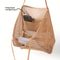 Durable Polyester Woven Shoulder Bag Womens Large Capacity Beach Tote With Open Top For Travel 2