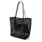 Durable Polyester Woven Shoulder Bag Womens Large Capacity Beach Tote With Open Top For Travel 6