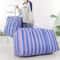 Portable Moving Bag Largecapacity Car Travel Storage Duffel Thickened Blue And White Nylon Quilt Ba 1