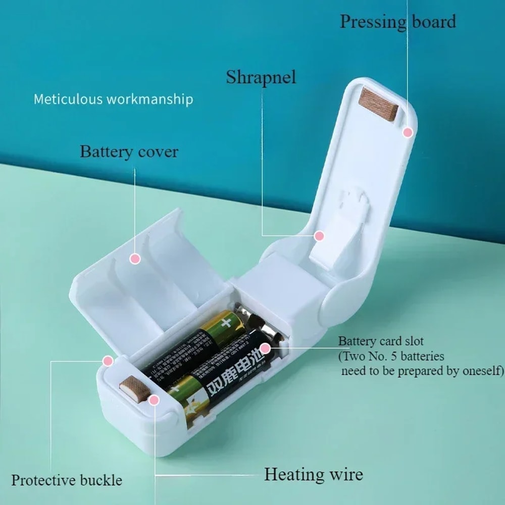 Portable Kitchen Accessories Snack Sealing Machine Package Thermal Plastic Mini Sealer Bags 3