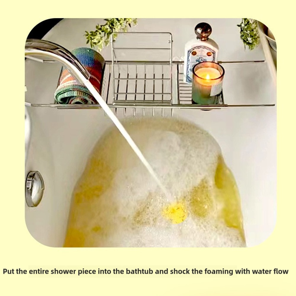 Natural Lavender Shower Bomb, Moisturizing Bath Salt Tablets for Stress Relief, Ideal for Men and Women