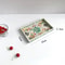 Colorful Rectangular Shell Tray, Decorative Storage Board, Stylish Container