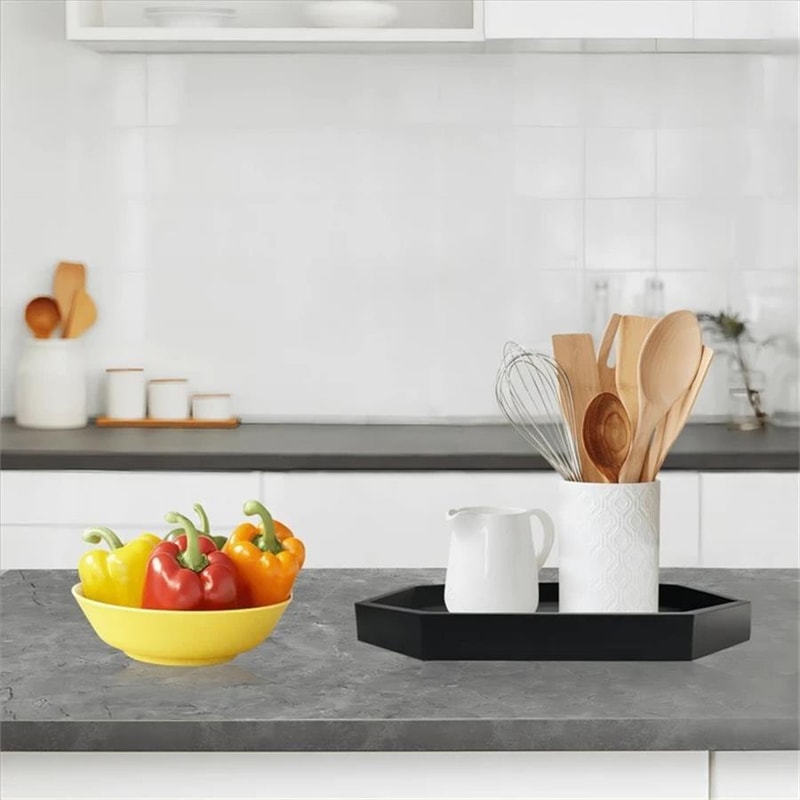 Decorative Octagonal Silicone Storage Tray For Kitchen Shower Room Living Room 4