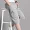 Mens Zipper Pocket Cargo Shorts Knee Pants Elastic Waist Sports Wear 3