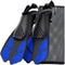 Short Silicone Snorkel Fins Adjustable Buckles Open Heel Diving Shoes For Adults Travel Size 0
