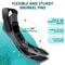 Short Silicone Snorkel Fins Adjustable Buckles Open Heel Diving Shoes For Adults Travel Size 2