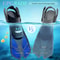 Short Silicone Snorkel Fins Adjustable Buckles Open Heel Diving Shoes For Adults Travel Size 3