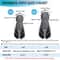 Short Silicone Snorkel Fins Adjustable Buckles Open Heel Diving Shoes For Adults Travel Size 5