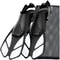 Short Silicone Snorkel Fins Adjustable Buckles Open Heel Diving Shoes For Adults Travel Size 9