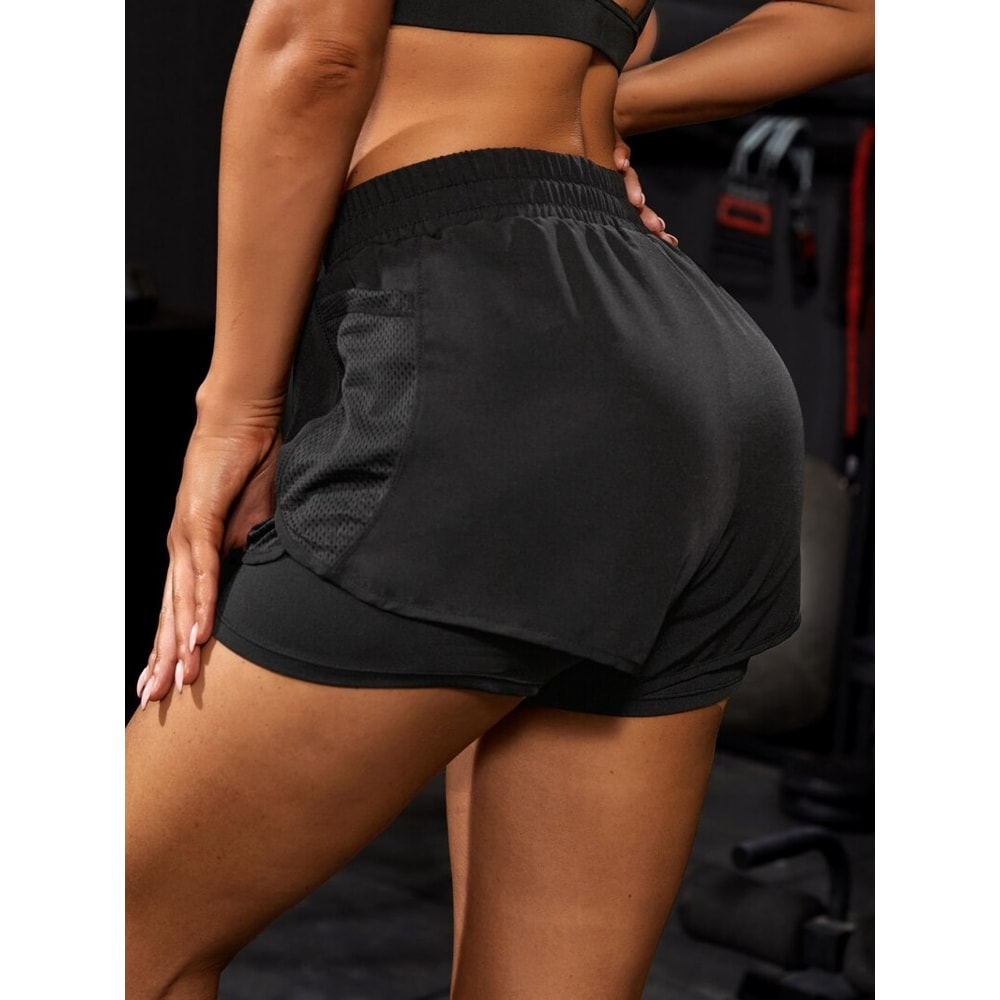 Shorts With Pockets For Women Elastic Sports Shorts Yoga Leggings Running And Training For Active 9