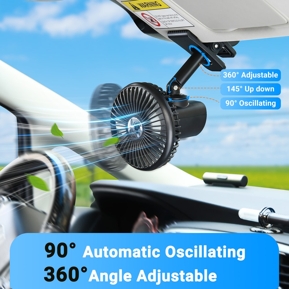 Automatic HeadShaking Cooling Fan With RGB Ambient Light 1