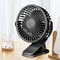 Clipon Type USB Rechargeable Table Fan Portable Mini Desk Fan With Night Light 5
