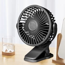 usb charging mini clip electric fan, adjustable gears, 180-degree rotation