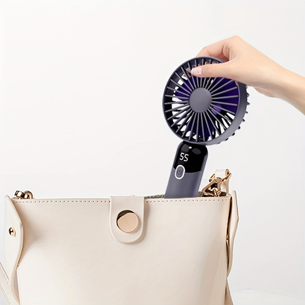 Portable Fan With Digital Display 6 Speeds Personal Fan For Outdoor Indoor 1
