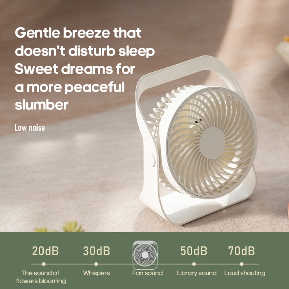 Portable Mini Fan Circulator Quiet Air Cooler Wireless Desktop Wall Ceiling Fan With Hook 2