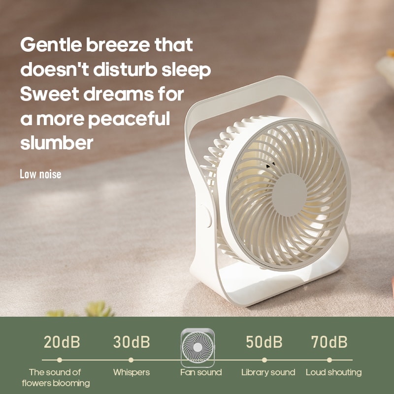 Portable Mini Fan Circulator Quiet Air Cooler Wireless Desktop Wall Ceiling Fan With Hook 2