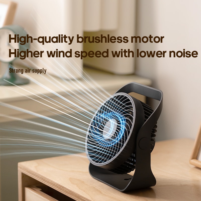 Portable Mini Fan Circulator Quiet Air Cooler Wireless Desktop Wall Ceiling Fan With Hook 3
