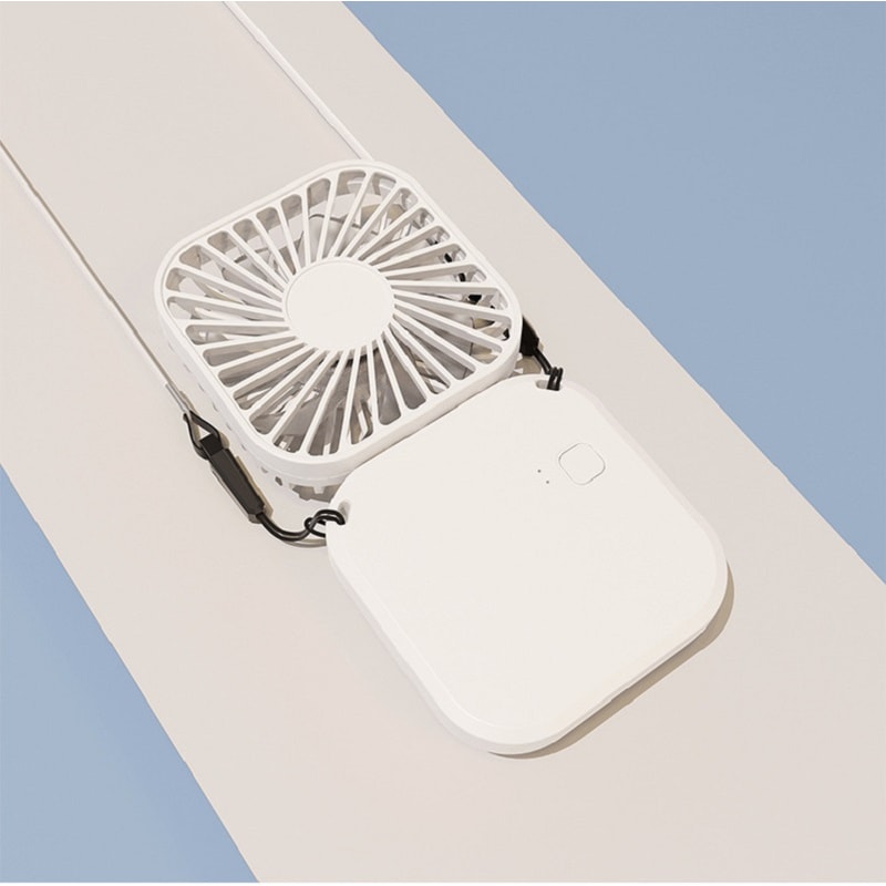 Portable Hanging Neck Fan, Mini Handheld Fan, Foldable Fan, USB Rechargeable Turbine Fan