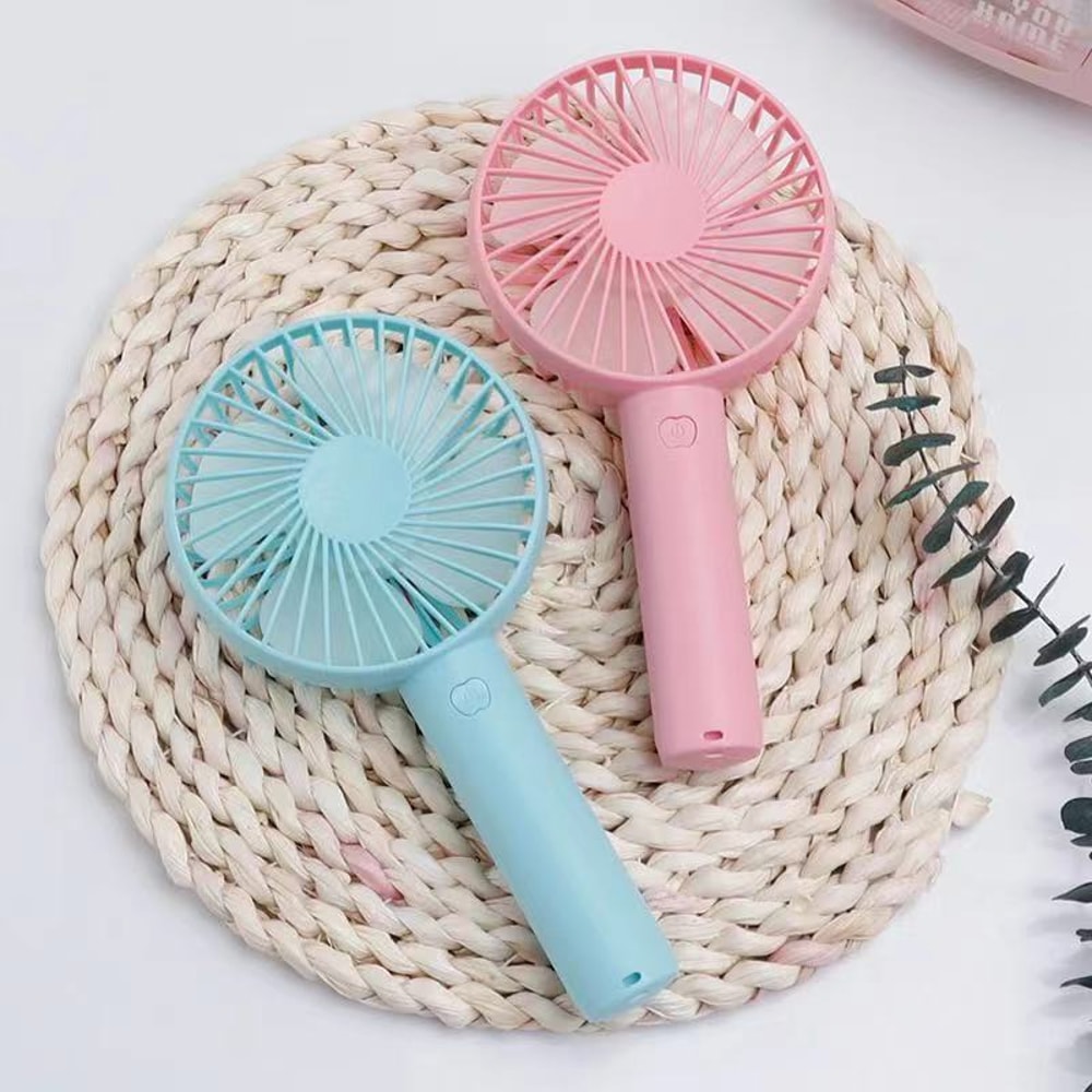 USB Rechargeable Mini Fan Handheld Portable Desktop Air Cooler For Travel And Outdoor Use 2
