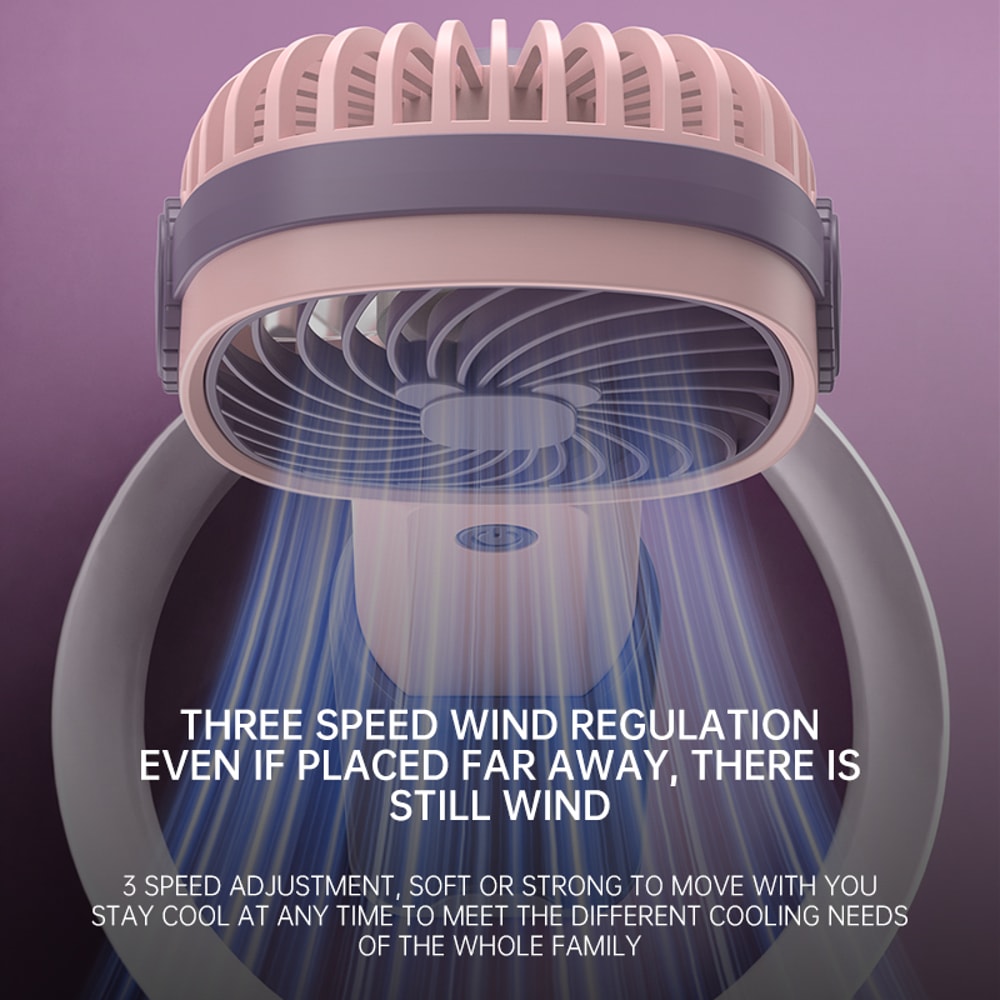 Portable Small Fan MultiFunctional Desktop Fan For Students Outdoor Activities 3