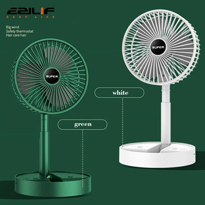 Portable USB Foldable Mini Desktop Fan With Long Endurance Ideal For Dorms Workspaces 0