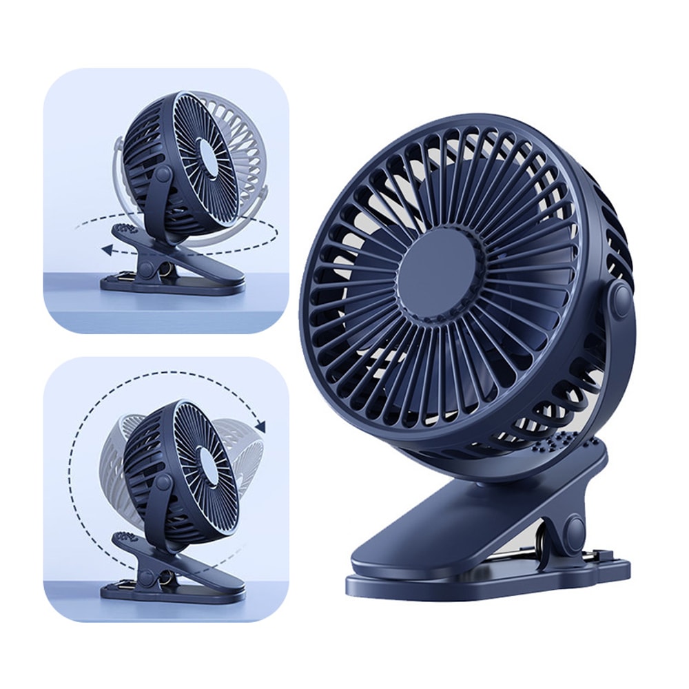 Rechargeable Mini Clip Fan Convenient And Ultraquiet Handheld Electric Fan Cute Cooling Fan 1