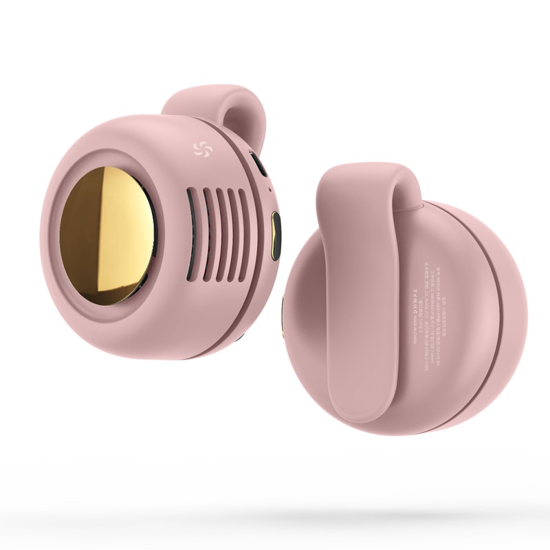 Portable Mini Whirlwind Fan, 3-Speed Snap On Charging Waist Clip, Silent Strong Wind