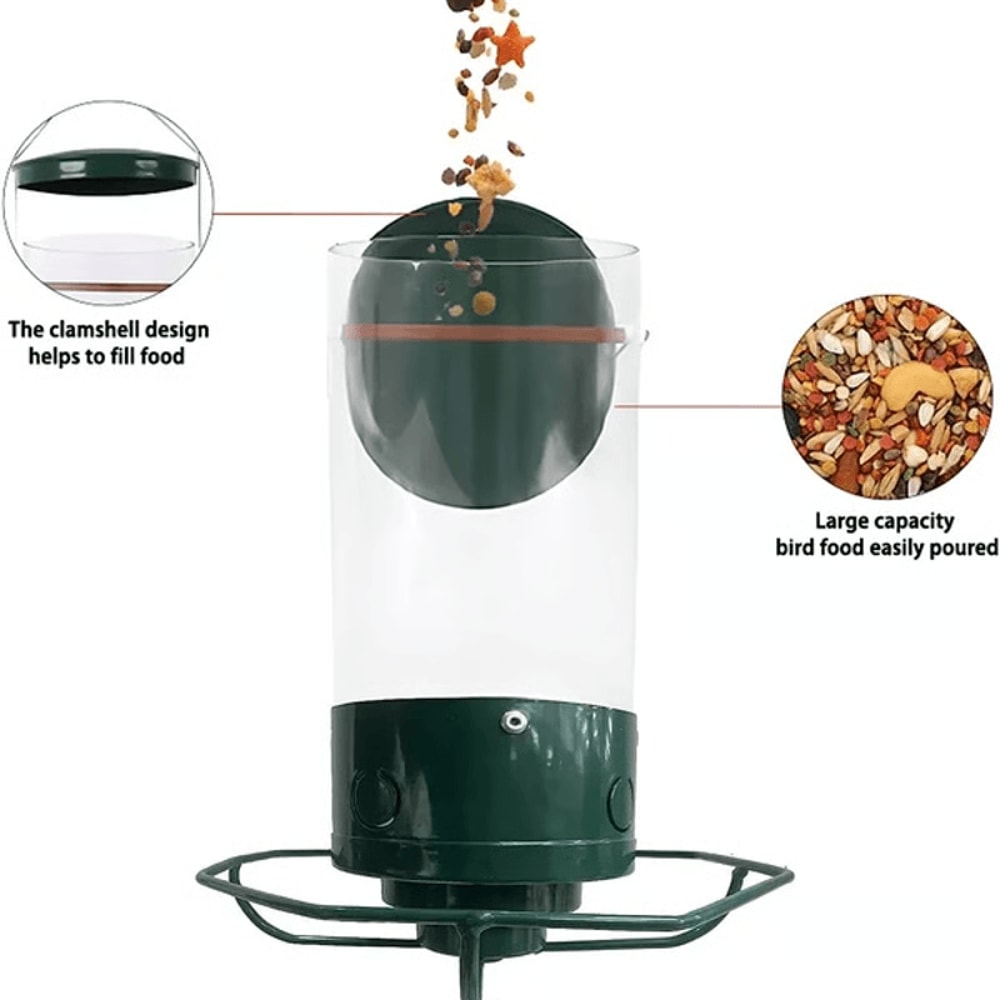 Portable Bird Feeder For Garden Yard Outdoor Wrought Iron Hanging Hummingbird Feeder 6