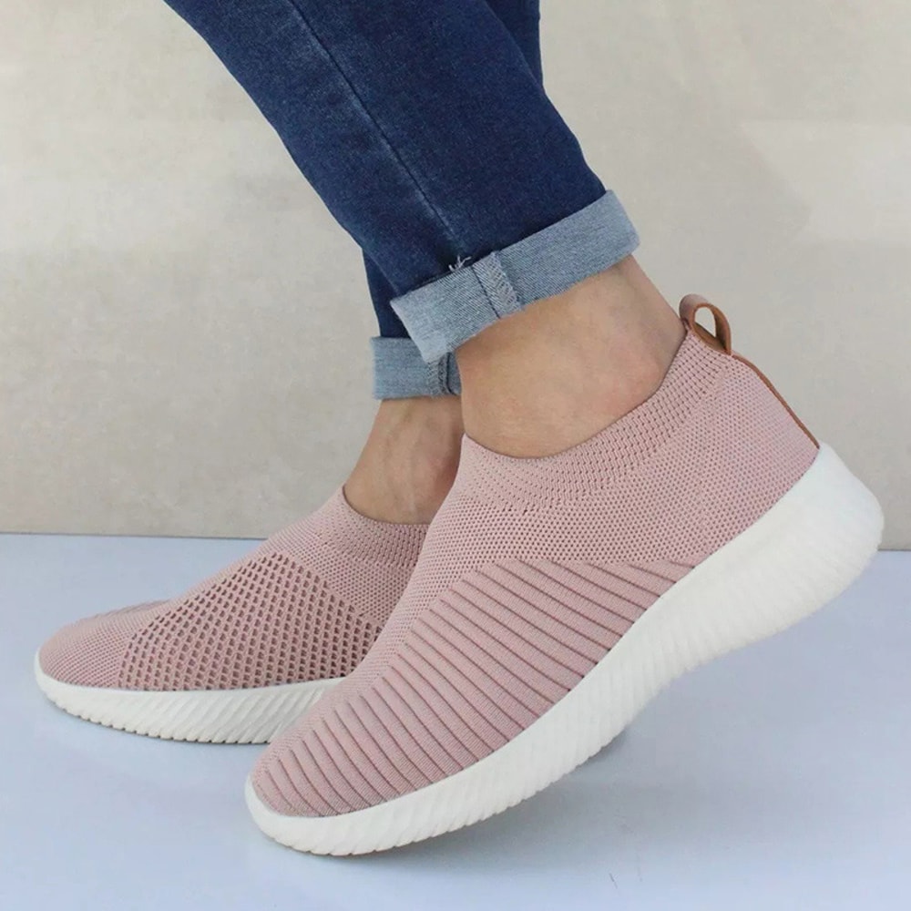 Women Casual Shoes Flat Platform Sneakers Shoes Fashion Sneakers Women Walking Sock Chunky Slip On 4