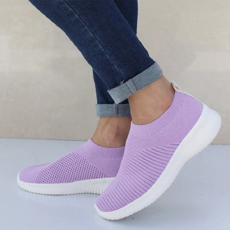 Women Casual Shoes Flat Platform Sneakers Shoes Fashion Sneakers Women Walking Sock Chunky Slip On 8