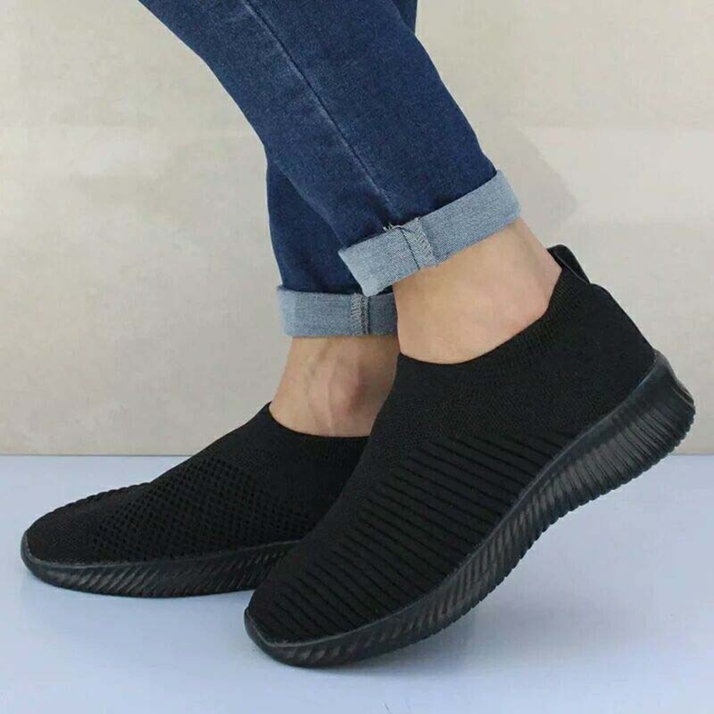 Women Casual Shoes Flat Platform Sneakers Shoes Fashion Sneakers Women Walking Sock Chunky Slip On 9
