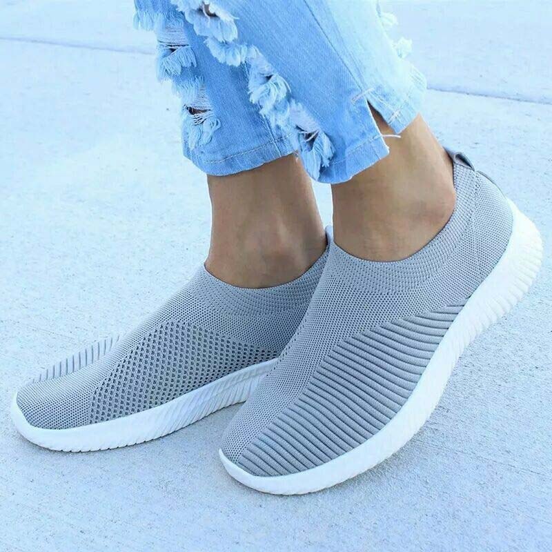 Women Casual Shoes Flat Platform Sneakers Shoes Fashion Sneakers Women Walking Sock Chunky Slip On 10