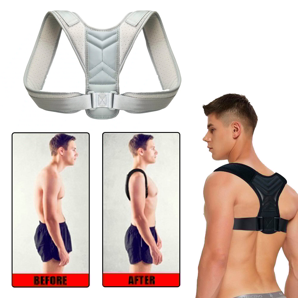 Adjustable Neck Brace Training Equipment Back Posture Corrector Shoulder Support Belt For Home Offi 1